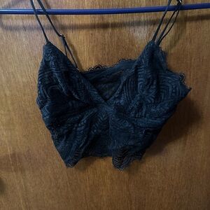 Dynamite Black Lace Cami Top